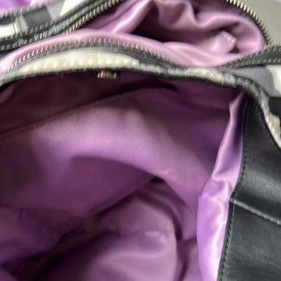 🖤🩶🤍COACH ‘Maggie’ Madison 14420 optic satin hobo bag - Picture 12 of 17